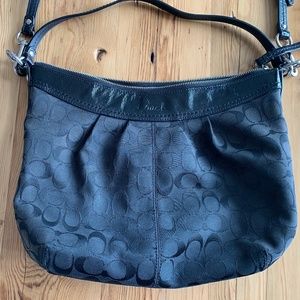 Black Coach Over The Shoulder or Cross Body Bag